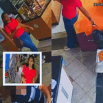 Câmeras de segurança flagra falsa ‘cliente’  furtando bolsa de proprietária de restaurante no Shopping Rivieira